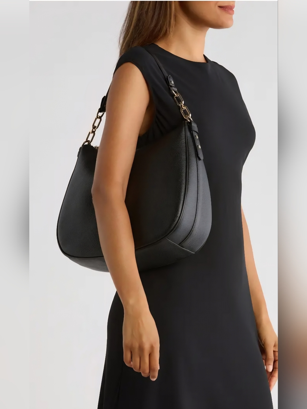 Kate Spade  Vivian Black Pebbled Leather Shoulder Bag - Picture 5 of 6